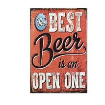 Affiche en métal vintage sur le thème de la bière, affiche en étain, taverne, bar, pub, boutique, rétro