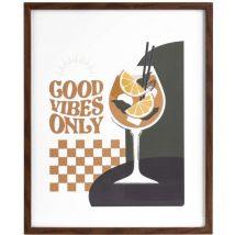 Affiche encadrée cocktail
