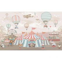 Affiche enfant circus & carroussel - 60x40cm - made in France
