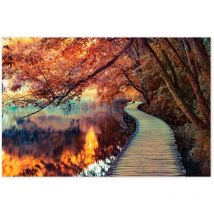 Affiche Lac de Plitvice en automne - 60x40cm - made in France