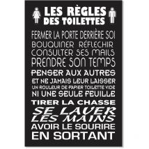Affiche, Les règles des wc 1 - Affiche - 40x60cm - made in France