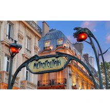Affiche metro et façades parisiennes - 60x40cm - made in France