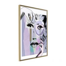 Affiche Murale Encadrée "Pieced Together" 21 x 30 cm Or