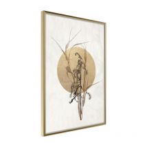 Affiche Murale Encadrée "Reminiscence of Scorching August" 40 x 60 cm Or