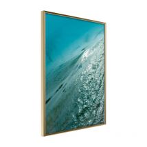 Affiche Murale Encadrée "Depth of the Ocean" 21 x 30 cm Or