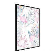 Affiche Murale Encadrée "Faded Cretonne" 30 x 42 cm Noir