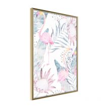 Affiche Murale Encadrée "Faded Cretonne" 40 x 60 cm Or