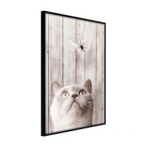 Affiche Murale Encadrée "Piercing Look" 21 x 30 cm Noir