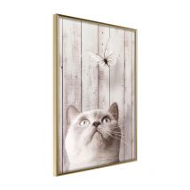 Affiche Murale Encadrée "Piercing Look" 40 x 60 cm Or