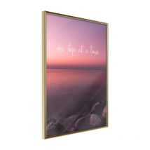 Affiche Murale Encadrée "Step by Step" 40 x 60 cm Or