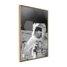 Paris Prix - Affiche Murale Encadrée 'space Fun' 30 X 42 Cm Or