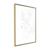 Affiche Murale Encadrée "Connect the Dots" 30 x 42 cm Or