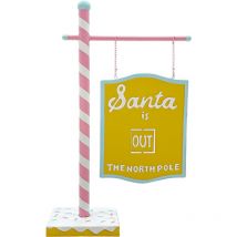 Affiche Santa Rosa 45x15x77cm 436004 Décoration de Noël Bonbons de Noël