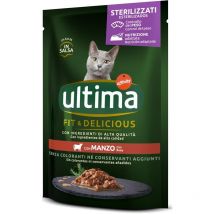 Cat bocconcini per gatti sterilizzati in bustina da 85 gr al manzo - Ultima