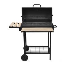 Barbecue a carbonella 38x33,5cm con carrello - kentucky Red Deco