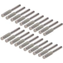 Beijiyi - Affûteur de Tronçonneuse Diamant 20 Pièces, Diamant Tronçonneuse Affûteuse Bavure Pierre à Aiguiser pour Tronçonneuses Lime à Pierre pour