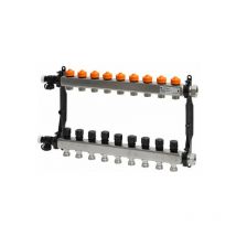 Edelstahl-Heizkreisverteiler ProCalida va 1C Vario-DP 9 Heizkreise 86429 - Afriso