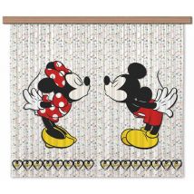 Ag Design fcsxl 4371 Disney Mickey Mouse, Tenda/tenda, 180 x 160 cm – 2 pezzi: 90 x 160 cm, plastica, Multicolore, 0,1 x 180 x 160 cm
