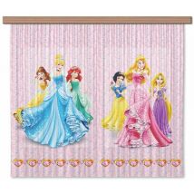 Ag Design fcsxl 4372 Principesse Disney, Tenda/tenda, 180 x 160 cm – 2 pezzi: 90 x 160 cm, plastica, Multicolore, 0,1 x 180 x 160 cm
