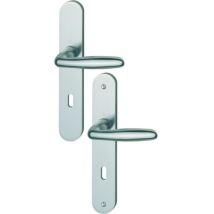 Ensemble de porte verona anodise argent - bec de cane