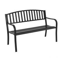 Aga Gartenbank Metall, 2-Sitzer Sitzbank, Parkbank bis 240kg belastbar, Terrassenbank für Garten, Balkon und Terrasse MR2006 127x60x87cm