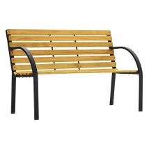 Aga24 - Aga Gartenbank Metall, 2-Sitzer Sitzbank, Parkbank bis 240kg belastbar, Terrassenbank für Garten, Balkon und Terrasse MR2007 122x60x81 cm