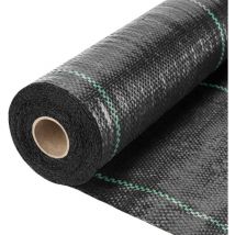Aga Unkrautvlies, Mulchfolie 70g/m2 -1,6x100 M Uv-beständig, Reißfestes, Gartenfolie, Unkrautgewebe, Bändchengewebe, Mulchflies, Unkrautvlies, 