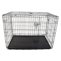Aga Hundekäfig 60x43x49,5 cm mit Bodenschale Drahtkäfig, Hundetransportkäfig, Hundekäfig, Hundebox, Hundetransportkäfig, Metall Tierkäfig