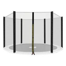 Aga24 - Aga Sicherheitsnetz Für Trampolin 150 Cm Für 6 Stangen Schwarzes Netz / Schwarz