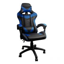 Aga24 - Aga Spielstuhl, Bürostuhl,Drehbarer Spielstuhl, Gamingstuhl, Racing Schreibtischstuhl,Chefsessel MR2080 Schwarz - Blau