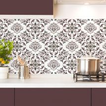 99déco - agathe - Crédence Cuisine en aluminium Bordeaux