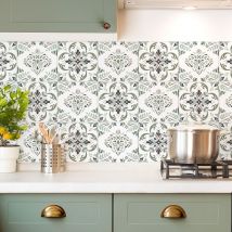 Agathe - Crédence Cuisine en aluminium Vert