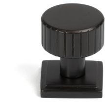 Aged Bronze Judd Cabinet Knob - 25mm (Square) - From The Anvil