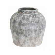 Hill Interiors - Aged Vase - Ceramic - L29 x W29 x H30 cm - Stone