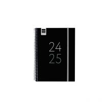 Agenda scolaire 2024-2025 4o 155x212 semaine vue horizontale secondaire noir finocam 634204025