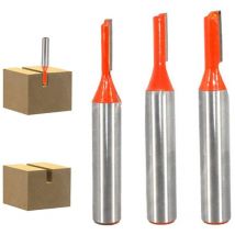 8mm Fraise Droite Defonceuse, 3 pièces Fraises à Défoncer Carbure De Tungstène Mèche de Routeur Droite à Simple Flûte Fraise à Bois-3mm/4mm/5mm Aafgvc