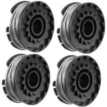 Aafgvc - Paquet de 4 bobines de ligne de coupe pour Bosch Easygrasscut 23, 26, 18, 18-230