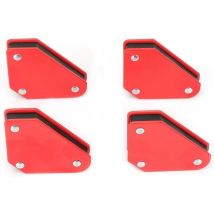 Support magnétique de soudage Positionneur de soudage triangulaire Outil à angle fixe magnétique 4pcs 5LB Localisateur de soudure d'angle Aimant