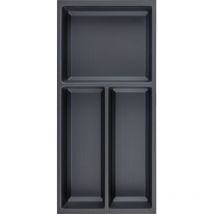 Agoform Besteckeinsatz Sky 550/30 Besteckkasten aus Kunststoff kristall soft touch schwarz