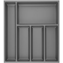 Besteckeinsatz Sky 550/50 Besteckkasten aus Kunststoff schiefergrau genarbt - Agoform