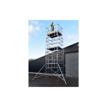 AGR Industrial Scaffold Tower, Width Double Width 1.45m x 1.8m Long (4' x 6'), Height 8.2m (26'11") Working Height