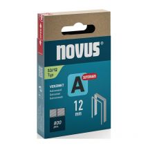 Agrafe à fil fin a type 53 agrafe B.11,3 mm 12 mm 0,75 mm super dure 800 pièces. Novus