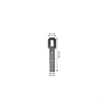 Vp Mermier - Agrafe de volet provençal trou long 140x20mm bourg mermier acier zingué - 301103