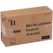 Agrafe n° 11 (140), acier, Long. : 8 mm