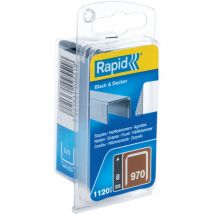 Agrafes en fil plat n°970/08mm - Blister 1120 - (40109550) - Rapid