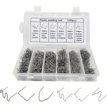 Decdeal - Agrafes chaudes de réparation de plastique automobile, 1200 pièces, pour réparation de soudage du plastique de pare-chocs de voiture