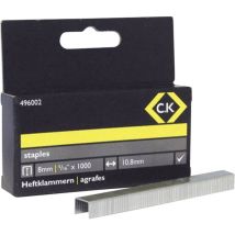 Agrafes c.k 496002 n/a 1000 pc(s) Dimensions (l x l) 8 mm x 10.5 mm