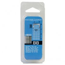Boîte de 1800 Agrafes galvanisées B8 FISCHER DAREX