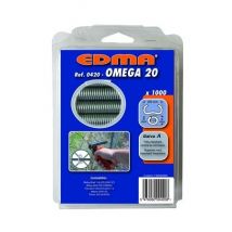 Agrafes Omega 20 Edma Galva a - 1000 pièces - 420