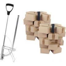 Agrafeuse et ses 40 boîtes de 300 agrafes standard - Hauteur 40 mm - Fixation tube Ø16 / 20 mm